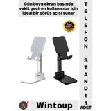 #Telefonstandı Masaüstü Tablet Tutucu Ayarlanabilir Kaymaz Taban Dayanıklı Telefon Standı Beyaz