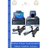 #TelefonTutucu Araç Arka Koltuk Başlık Uyumlu 360 Derece Döner Başlıklı Ayarlanabilir Tablet Telefon