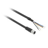 Telemecanique Sensors XZC-P1141L5 M12 4 Pinli Düz 5m Kablolu Konnektör