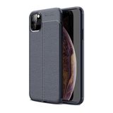 Teleplus Apple iPhone 11 Deri Dokulu Lacivert Silikon Kılıf