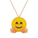 Teleplus El Sallayan Emoji Gümüş Kadın Kolye