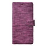 Teleplus General Mobile GM 22 Plus Kumaş Standlı Kartlıklı Cüzdan Mor Kılıf