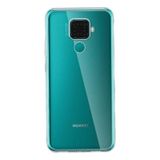 Teleplus Huawei Mate 30 Lite Lüks Korumalı Silikon Şeffaf Tam Kapatan Nano Ekran Koruyucu Cep Telefonu Kılıfı