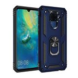 Teleplus Huawei Mate 30 Lite Vega Yüzüklü Tank Kapak Lacivert Nano Ekran Koruyucu Cep Telefonu Kılıfı