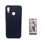 Teleplus Huawei P20 Lite Soft Lüks Silikon Gold Kılıf + Nano Ekran Koruyucu