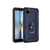 Teleplus Huawei Y5P Vega Yüzüklü Tank Kapak Lacivert Kılıf