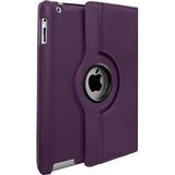 Teleplus iPad Mini 2 3 Kılıf Kapaklı Standlı 360 Dönerli Standlı Kapak Dn1 Mor