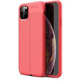 Teleplus iPhone 11 Pro Deri Dokulu Silikon Nano Ekran Koruyucu Lacivert Kılıf