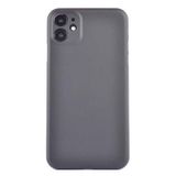 Teleplus iPhone 12 PP Hayalet Mat Silikon Siyah Kılıf