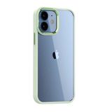 Teleplus iPhone 12 Renkli Bumper Hybrid Krom Silikon Siyah Kılıf