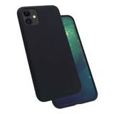Teleplus iPhone 12 Silinebilir Kir Tutmaz Silikon Siyah + Nano Ekran Koruyucu Kılıf