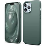 Teleplus iPhone 13 Pro Max Liquid Lansman Wiriless Destekli Silikon Lacivert Kılıf