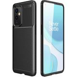 Teleplus OnePlus 9 Pro Karbon Dokulu Negro Silikon Siyah Kılıf