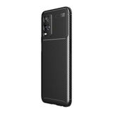 Teleplus Oppo A54 Negro Karbon Lacivert Silikon Kılıf