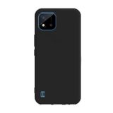 Teleplus Realme C11 2021 Mat Lüks Silikon Siyah Kılıf + Nano Ekran Koruyucu