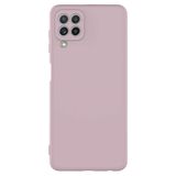 Teleplus Samsung Galaxy A22 4G Kamera Korumalı Lansman Mat Silikon Bordo Kılıf
