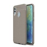 Teleplus Samsung Galaxy A30 Deri Dokulu Silikon Gri Kılıf