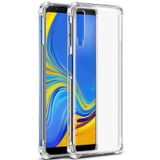 Teleplus Samsung Galaxy A7 2018 Darbe Korumalı Silikonlu Şeffaf Kılıf ve Nano Ekran Koruyucu