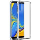 Teleplus Samsung Galaxy A70 Darbe Korumalı Silikonlu Şeffaf Kılıf ve Nano Ekran Koruyucu