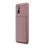 Teleplus Samsung Galaxy A71 Negro Mat Kahverengi Silikon Cep Telefonu Kılıf