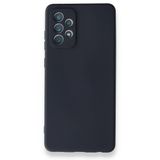 Teleplus Samsung Galaxy A72 Kamera Korumalı İçi Kadife Mor Ve Silikon Kılıf