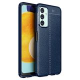 Teleplus Samsung Galaxy M23 Deri Dokulu Niss Silikon Lacivert Kılıf