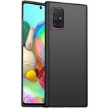 Teleplus Samsung Galaxy M31S Lüks Mat Silikon Nano Ekran Koruyucu Kamera Koruyucu Siyah Cep Telefonu Kılıfı
