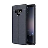 Teleplus Samsung Galaxy Note 9 Deri Dokulu Silikon Siyah Kılıf