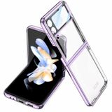 Teleplus Samsung Galaxy Z Flip 4 Kıpta Sert Tareks Kapak Şeffaf Kılıf