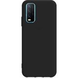 Teleplus Vivo Y20s Biye Mat Siyah Nano Ekran Koruyucu ve Silikon Kılıf
