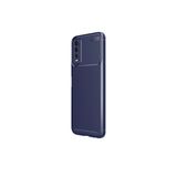 Teleplus Vivo Y20s Kamera Korumalı Karbon Dokulu Negro Silikon Lacivert Kılıf