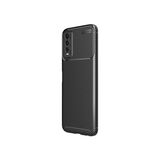 Teleplus Vivo Y20s Kamera Korumalı Karbon Dokulu Negro Silikon Siyah Nano Ekran Koruyucu Kılıf