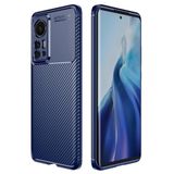Teleplus Xiaomi 12 Pro Kamera Korumalı Negro Karbon Dokulu Silikon Lacivert Kılıf