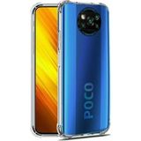 Teleplus Xiaomi Poco X3 Pro Darbe Korumalı Nano Ekran Koruyucu Şeffaf Silikon Cep Telefonu Kılıf
