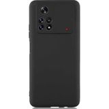 Teleplus Xiaomi Poco X4 Pro 5G Kamera Korumalı Biye Silikon Siyah Kılıf