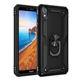 Teleplus Xiaomi Redmi 7A Vega Yüzüklü Tank Kapak Lacivert Nano Ekran Koruyucu Cep Telefonu Kılıfı