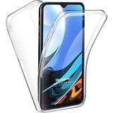 Teleplus Xiaomi Redmi 9T 360 Şeffaf Ön Arka Korumalı Silikon Kılıf