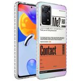 Teleplus Xiaomi Redmi Note 11 Global Desenli Elegans Serisi Silikon Mor Kılıf
