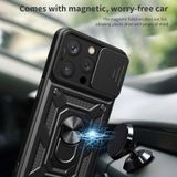 Teleplus Xiaomi Redmi Note 12 Pro Plus Kılıf Magnetik Standlı Kamera Korumalı Slide Sürgülü Cover Kapak
