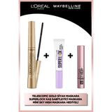 Telescopic Gold & Super Lock Kaş Sabitleyici & Sky High Mini Maskara Hediyeli