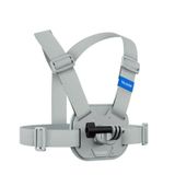 TELESIN Aksiyon Kamera Göğüs Askısı (Vest Chest) | Hızlı Çıkarılabilir Yelek Göğüs Kayışı | GoPro 13/12/11/10/9/8/7/6/5, Osmo Action 3/4/5 Pro, Insta360 Modelleri ile uyumludur (Gri)