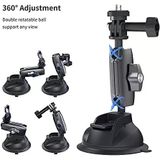 Telesın Alüminyum Alaşımlı Araç Vantuz Montajı, Hero 13 12 11 10 9 8 Djı Osmo Action 5 Pro 4 3 Insta 360 X5 X4 İphone Mobil Telefon Kameralar