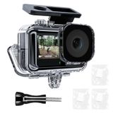 TELESIN DJI Action 5 Pro Action 4/3 Kamera için Su Geçirmez Kılıf, Buğu Önleyici Sualtı Muhafazası Kabuk Kafesi 60M/196FT Derin Dalış Tüplü Şnorkelle Yüzme Hızlı Çıkarma Vidası ile Destekler