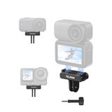 TELESIN DJI Osmo Nano/Action 6 için manyetik hızlı serbest bırakma adaptörü montajı, çift yönlü mıknatıs, metal mandallar, şok emici silikon ped, DJI Osmo Nano için adaptör tabanı/Action 6