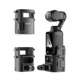 TELESIN DJI Osmo Pocket 3 için Genişletme Adaptörü – Çift soğuk koruma kafesi, çıkarılabilir çift pençeli adaptör (ön/arka anahtarı) ve Pocket için güvenlik kilidi