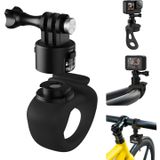 TELESIN Hızlı Çıkarma Esnek Montaj Sarma Bandı, Bisiklet Gidon Rulo Çubuk Tüp Çubuk Çubuk Montaj Aksesuarı Aksiyon Kameraları için (GoPro, Insta360, DJI) (Siyah, Hızlı Çıkarma)