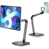 TELESIN Manyetik cep telefonu tutucu, tablet tutucu, ayarlanabilir masa, cep telefonu tutucu, film çekmek için sağlam tabanlı cep telefonu tutucu, 360° ayarlanabilir tutucu, iPhone/Android/iPad için