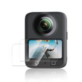 TELESIN Osmo 360 ekran koruyucu folyo sertleştirilmiş camdan | DJI Osmo 360 için sertleştirilmiş cam folyo aksesuarı, sertlik derecesi 9H, çizilmez, %99 şeffaflık, 2,5D kenar, statik uygulama