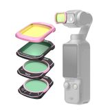 Telesin Osmo Pocket 3/4 Uyumlu ND Filtre Seti (VND + 1/4 Black Mist + Cool Rose + CPL)