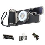 TELESIN Telefon Kamera Master Grip Kit Samsung Galaxy S26 Ultra, Telefon Kılıfı/10X Flaş 2in1/ND16 Filtre, 3200mAh Pil Kablosuz Şarj S26 Ultra, AI Filtreler DSLR Tarzı Kavrama Kolu Tutucu